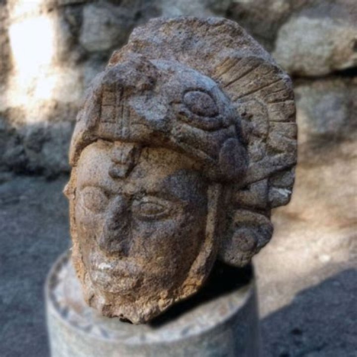 Archaeologists Find Statue Of Maya Warrior With Serpent Helmet