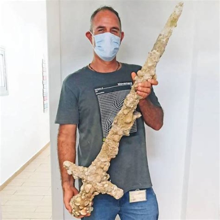 Diver Finds 900-Year-Old Crusader Sword In The Mediterranean