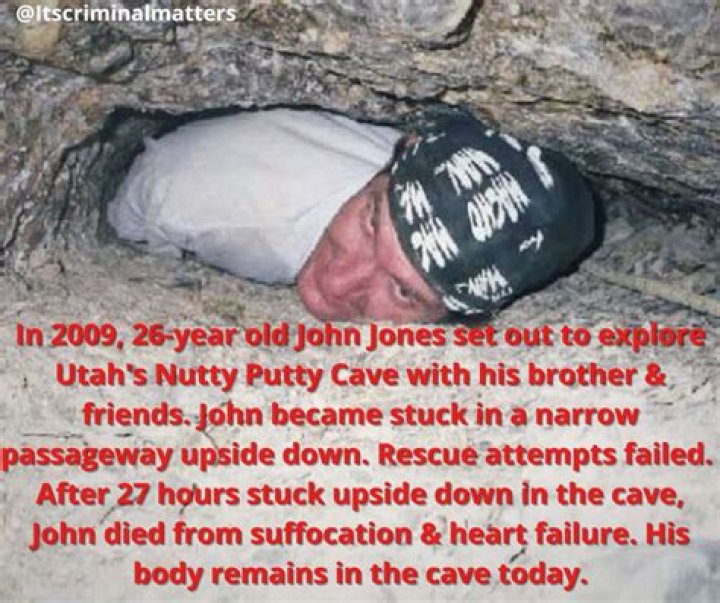 John Jones' Death Inside Nutty Putty Cave
